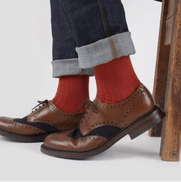 Gun Hill Corgi Wool handfinished socks - 12 colours