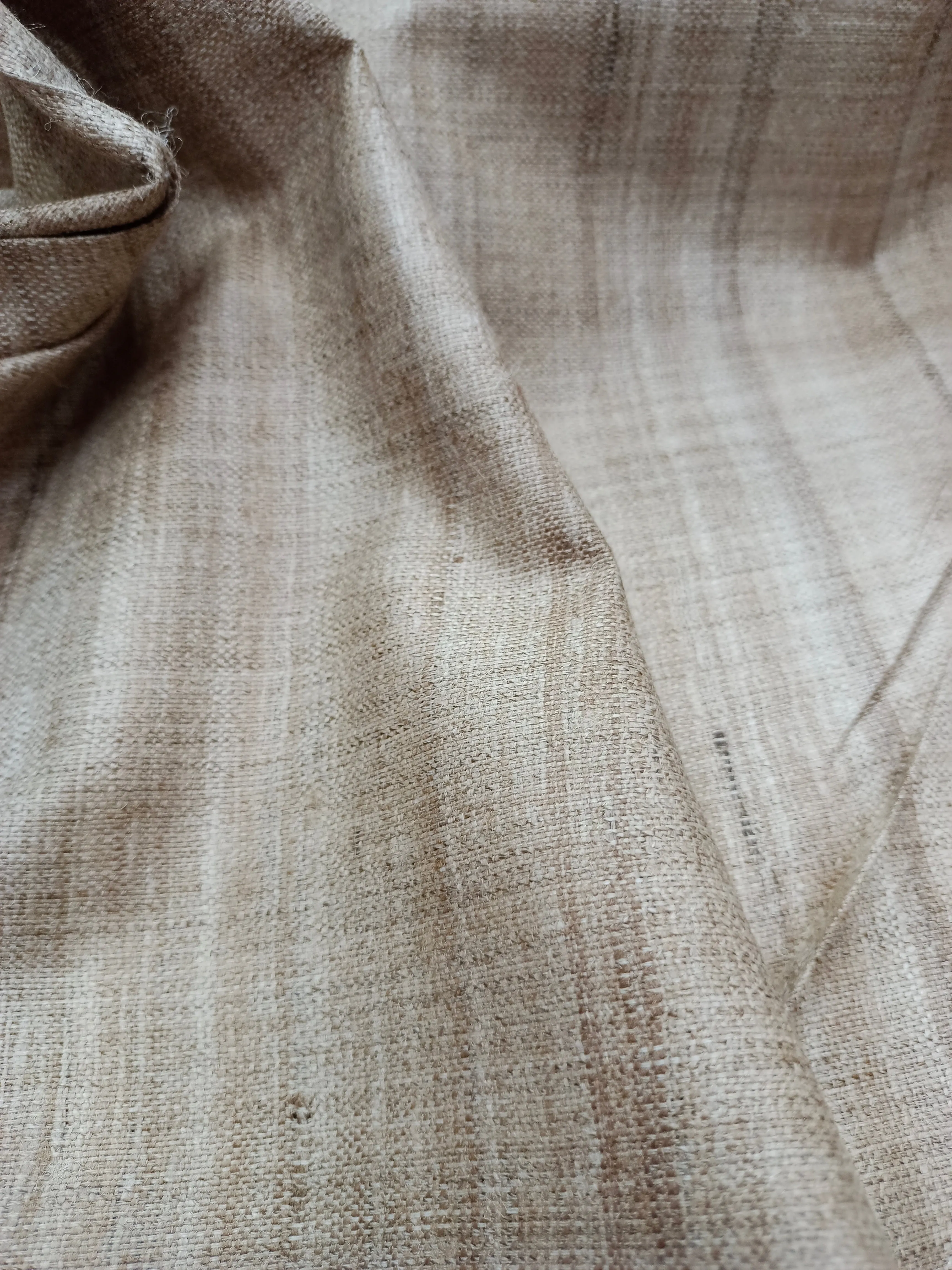 Handwoven Matka Tussar Spun Silk Fabric