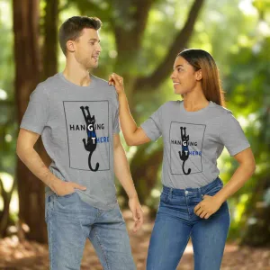 Hanging in there cat Tshirt, Cat Tshirt, Cat Mom, Cat Dad, Hanging Cat Shirt