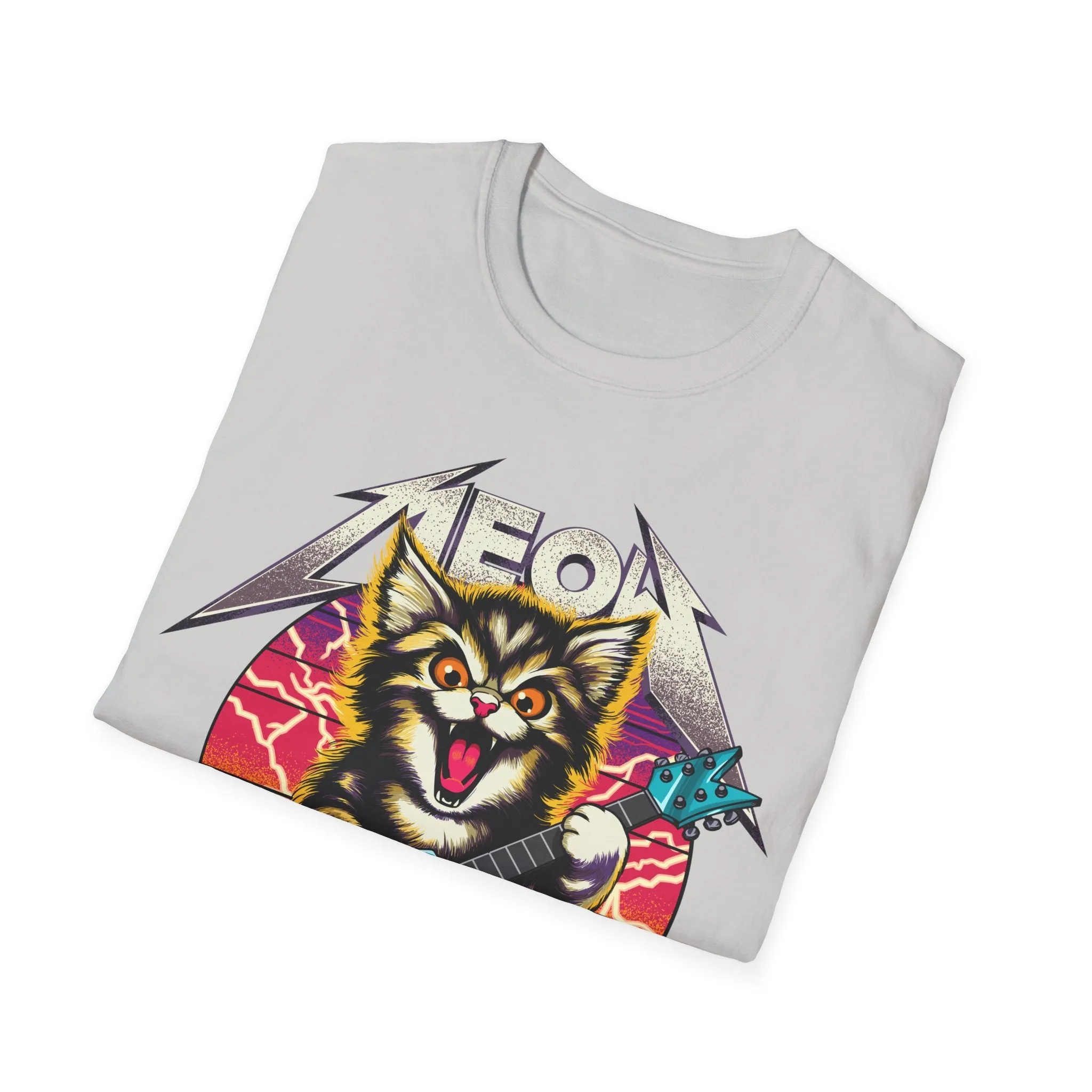 Hard Rock Kitty On Gildan Softstyle T-Shirt