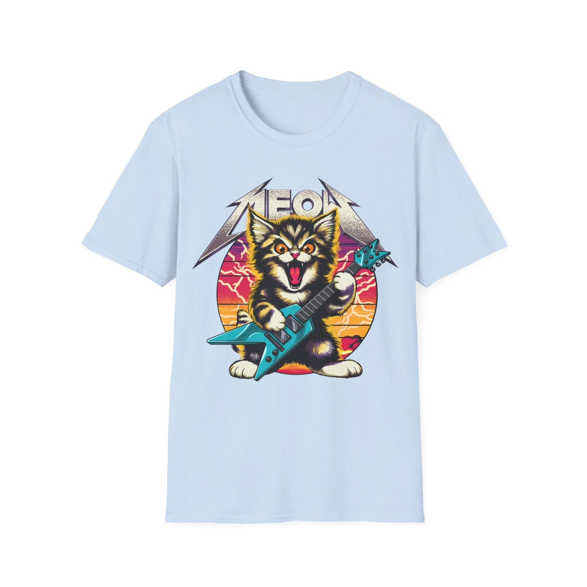 Hard Rock Kitty On Gildan Softstyle T-Shirt
