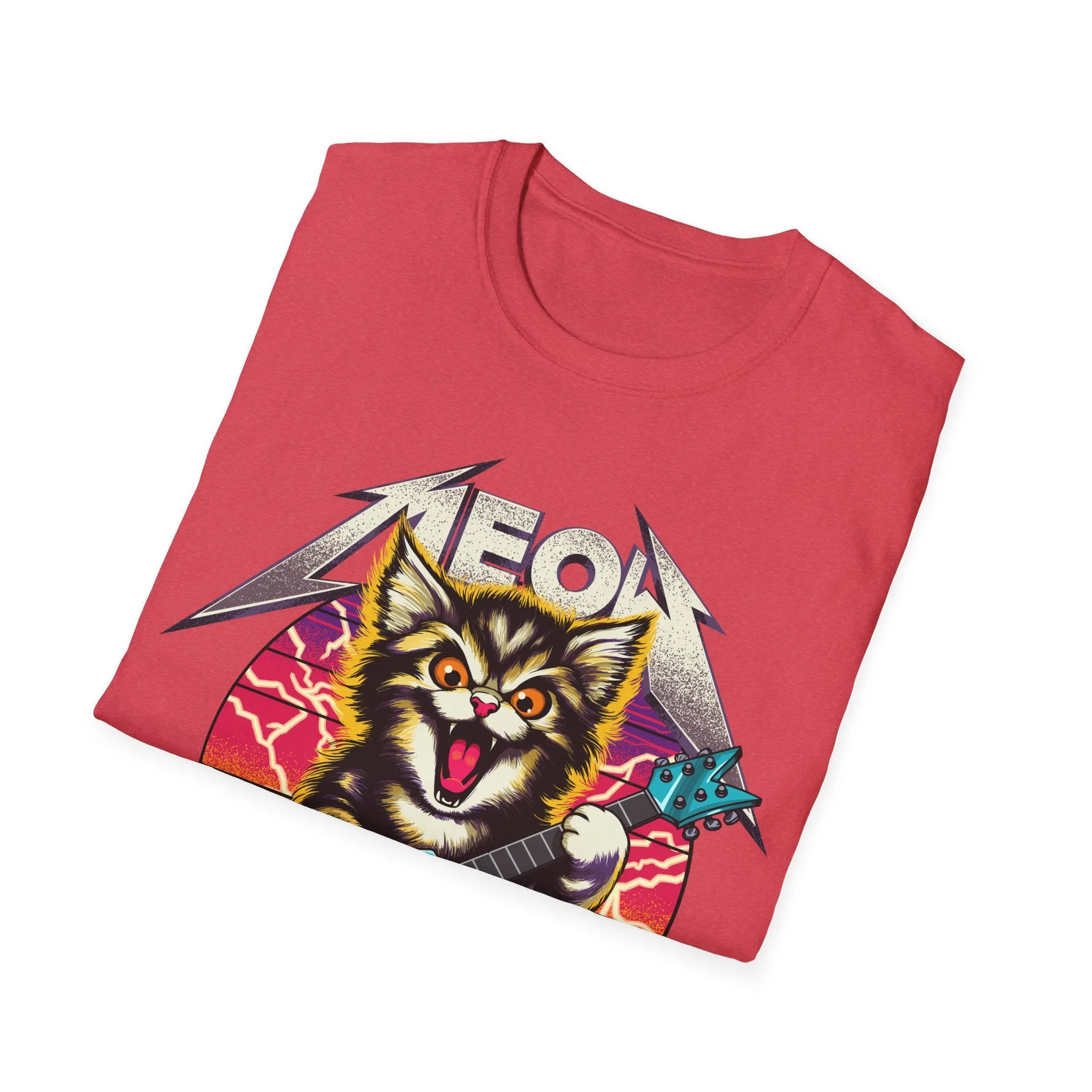 Hard Rock Kitty On Gildan Softstyle T-Shirt