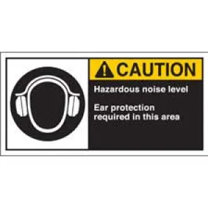 HAZARDOUS NOISE LEVEL EAR PROTECTION REQUIRED IN THIS AREA Labels