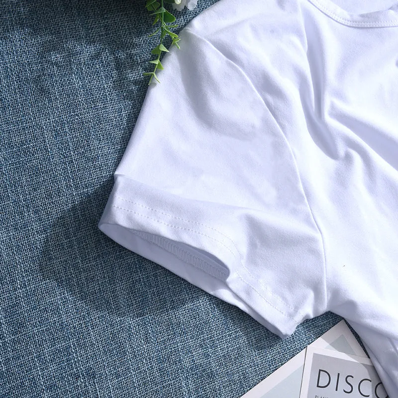 Hello Christmas Women White T-Shirt M