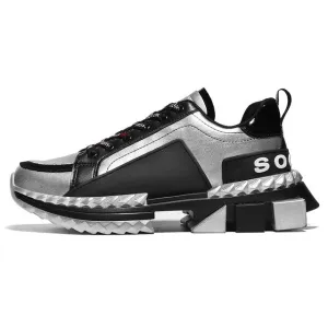 Hemmyi Couple Shoes Sneakers Men Outdoor Trendy Men's Shoes PU Comfortable Lace-up Zapatos De Hombre 35-44