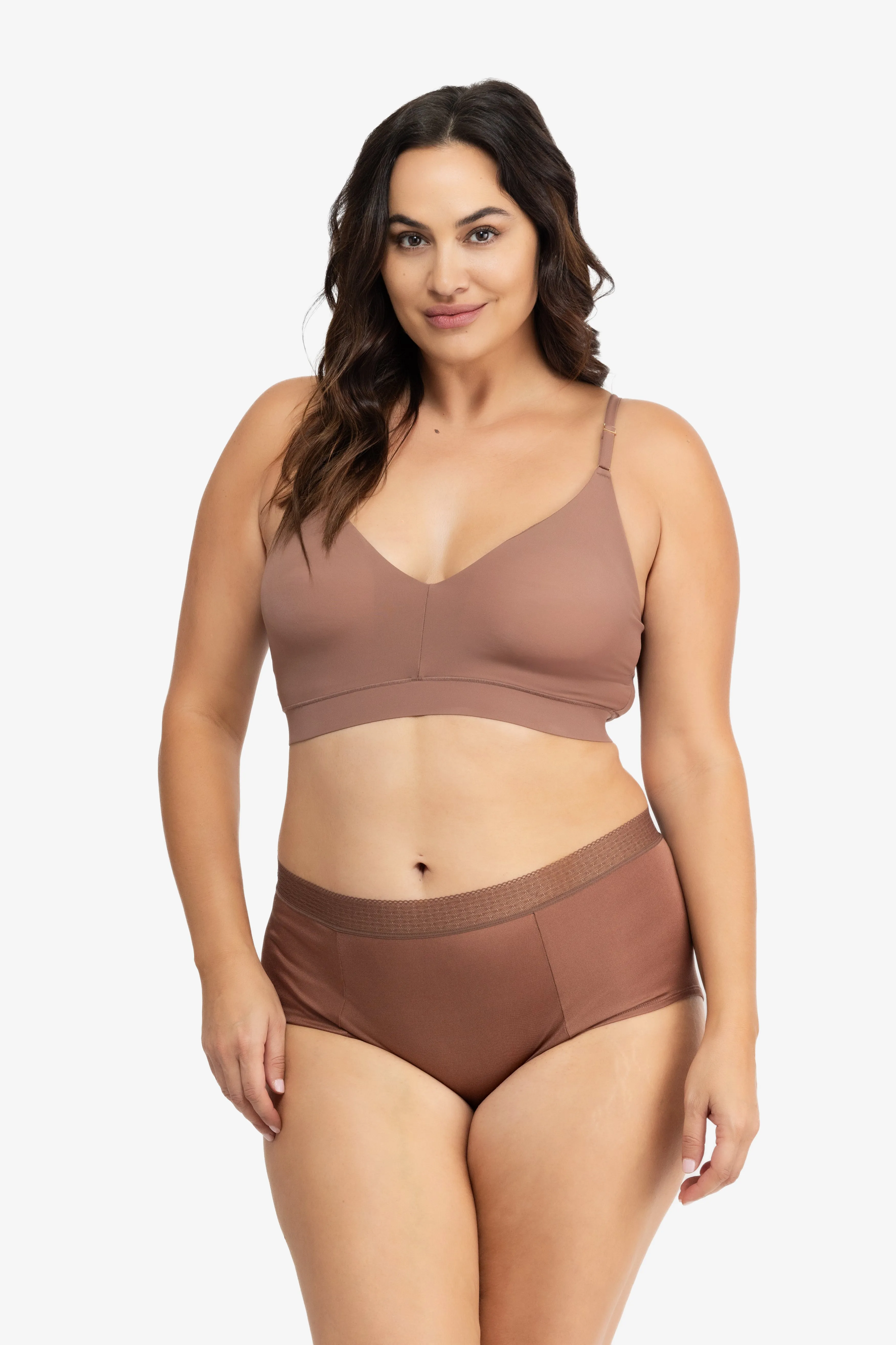 High Waisted Silk Briefs