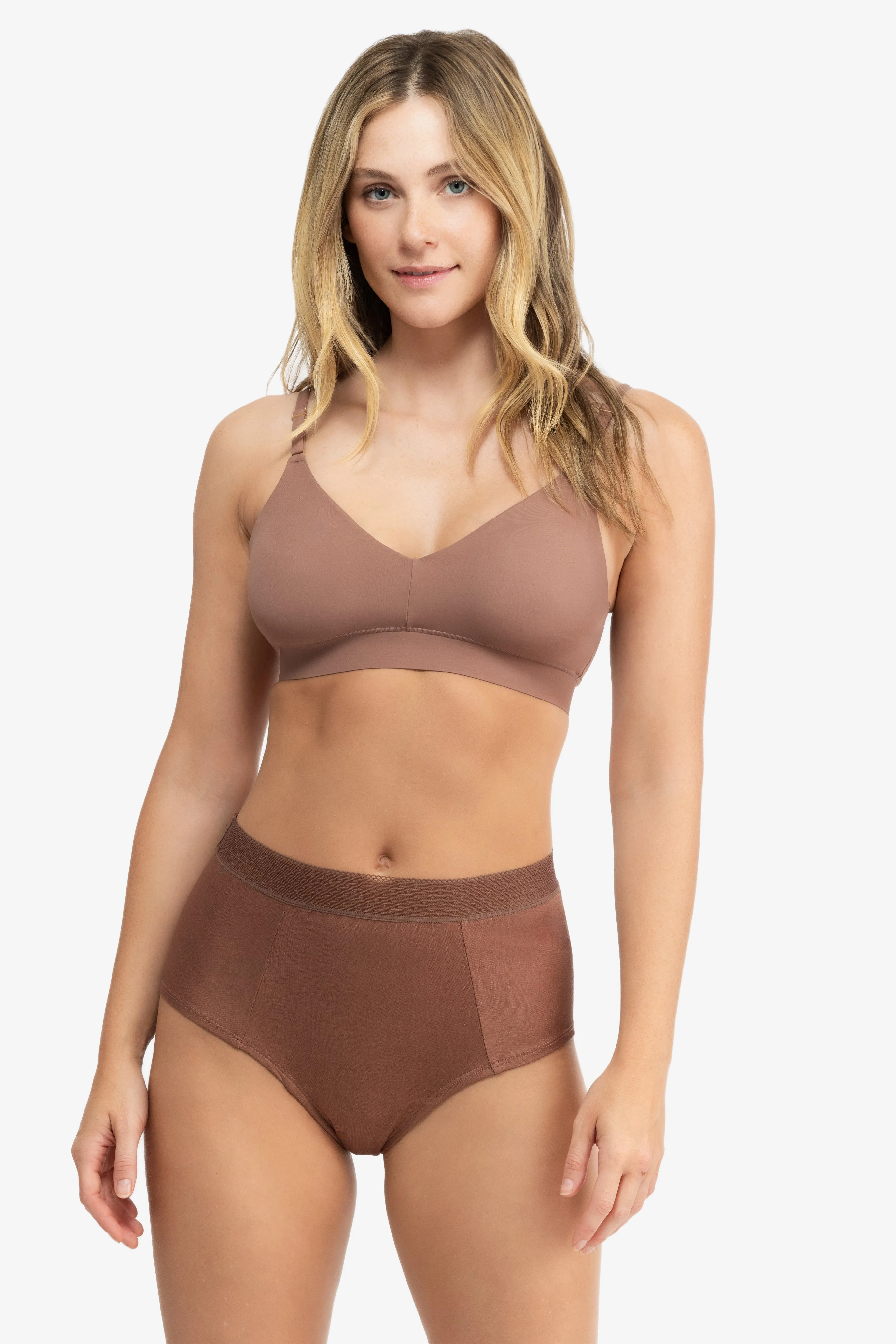 High Waisted Silk Briefs