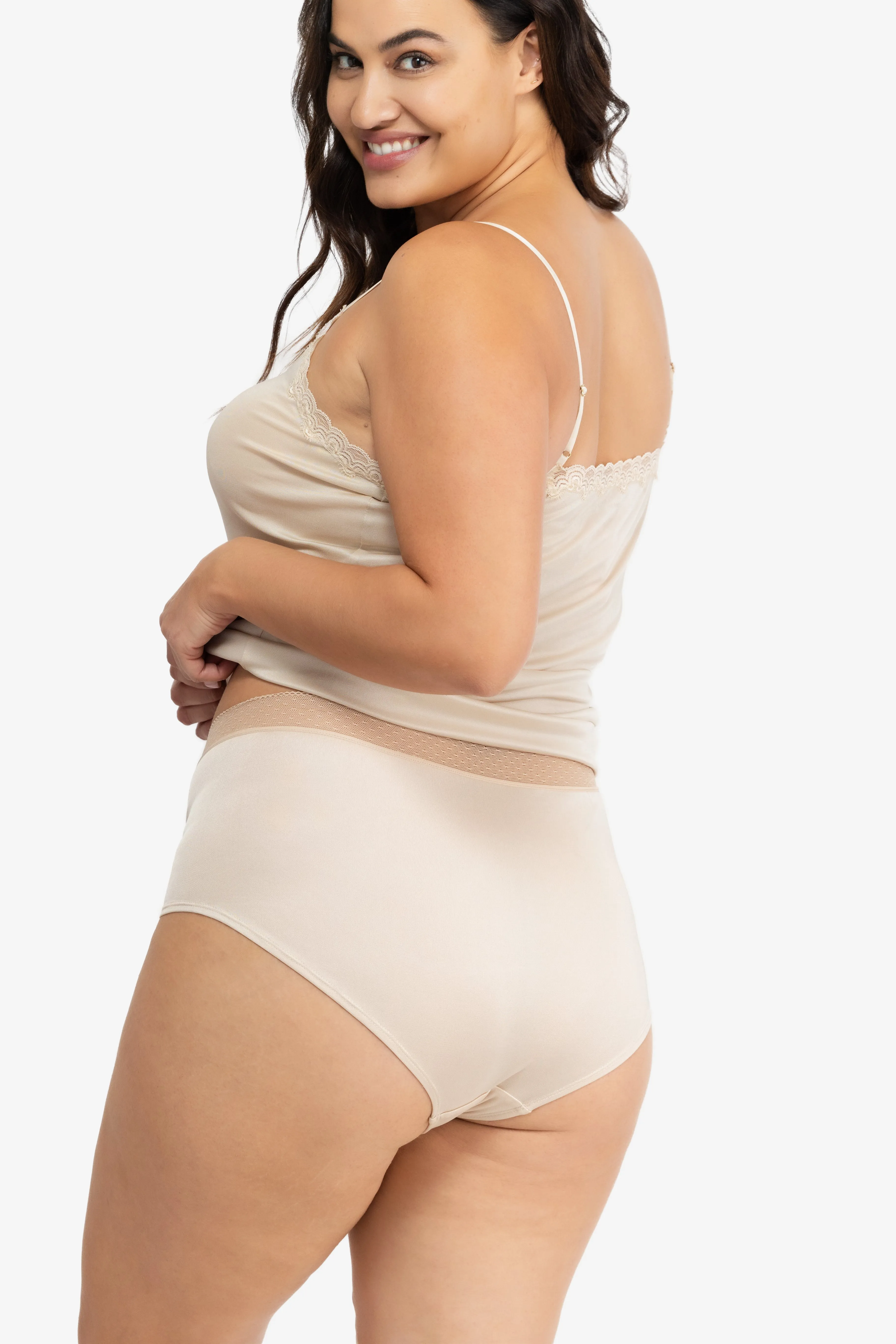 High Waisted Silk Briefs