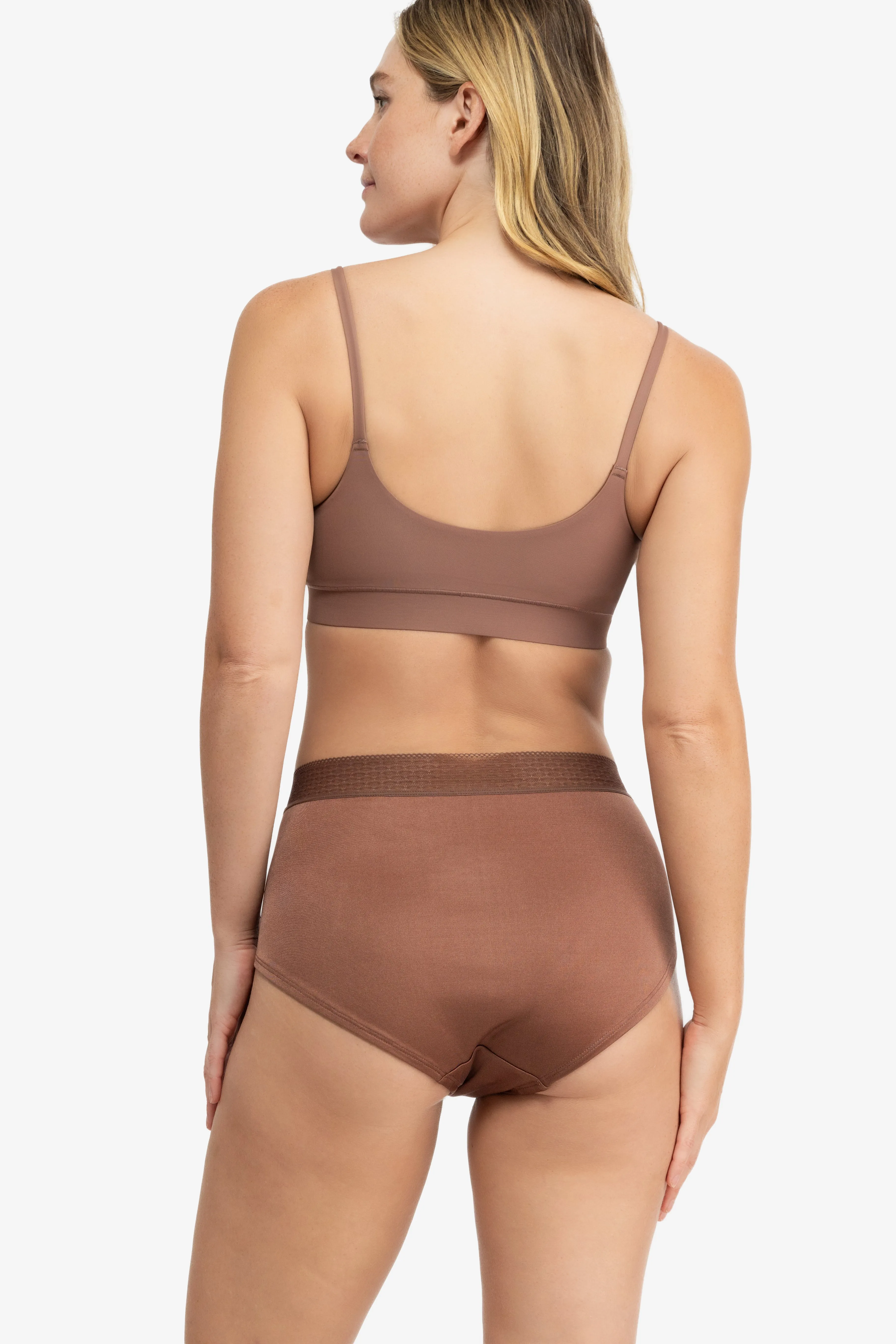 High Waisted Silk Briefs