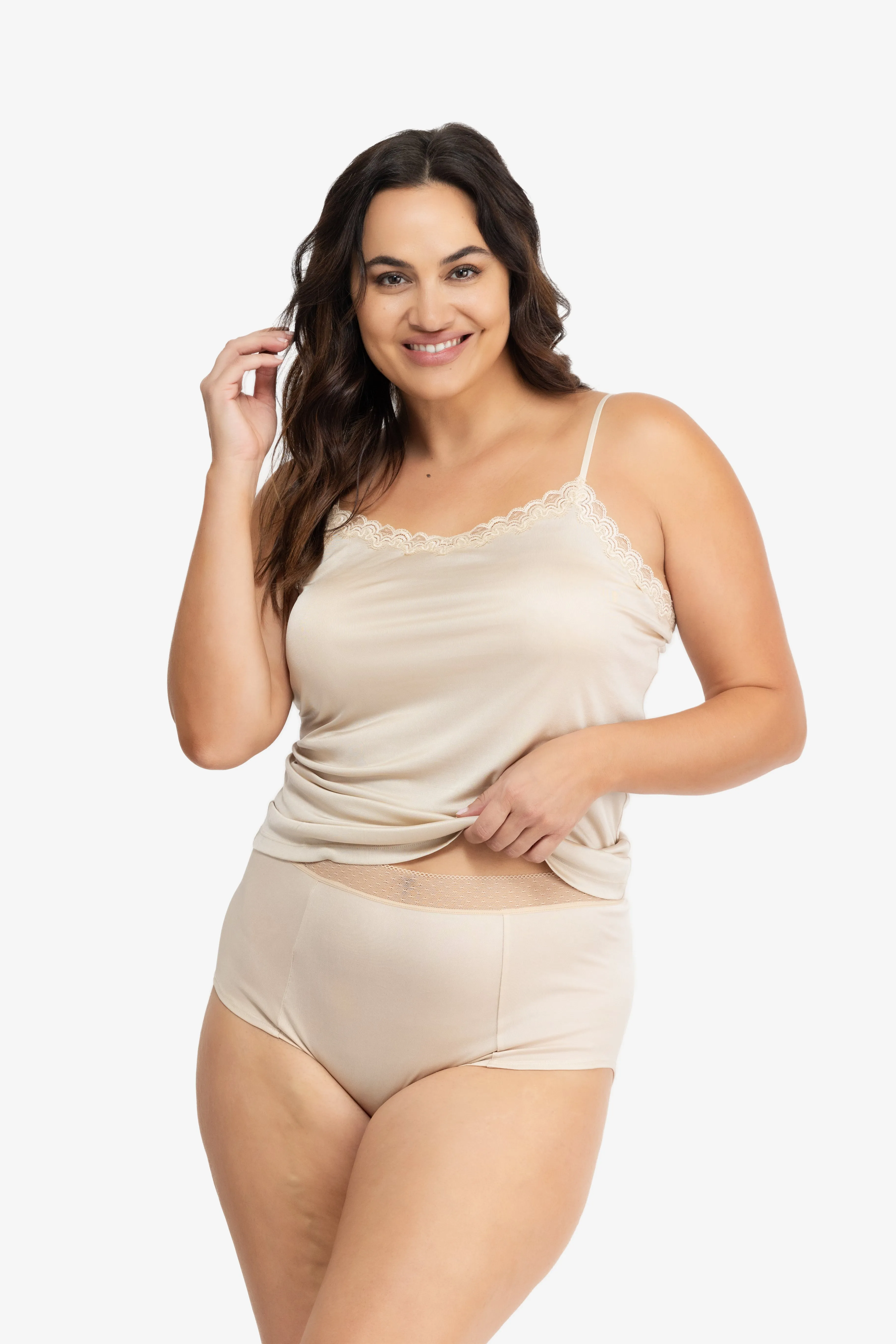 High Waisted Silk Briefs