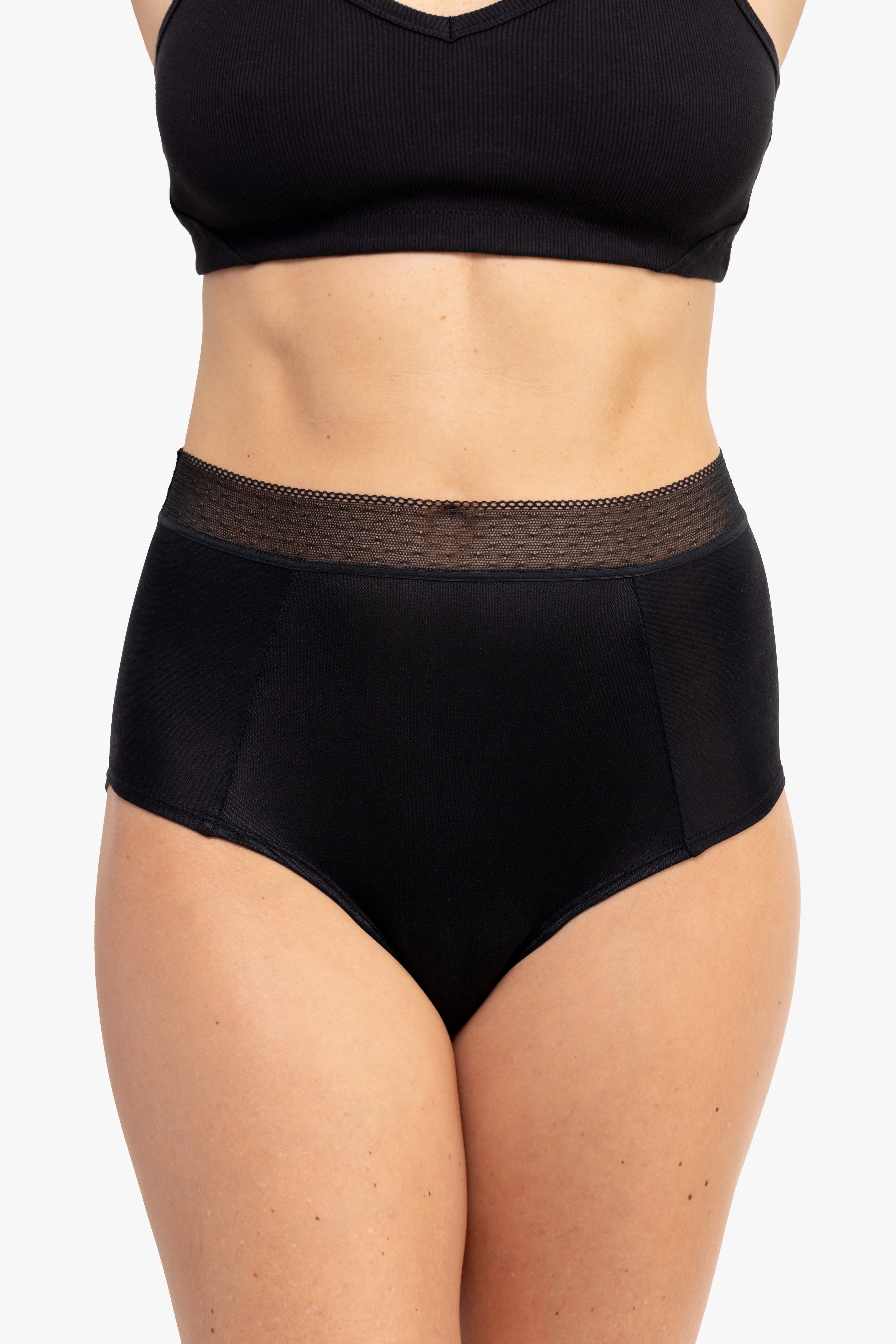 High Waisted Silk Briefs