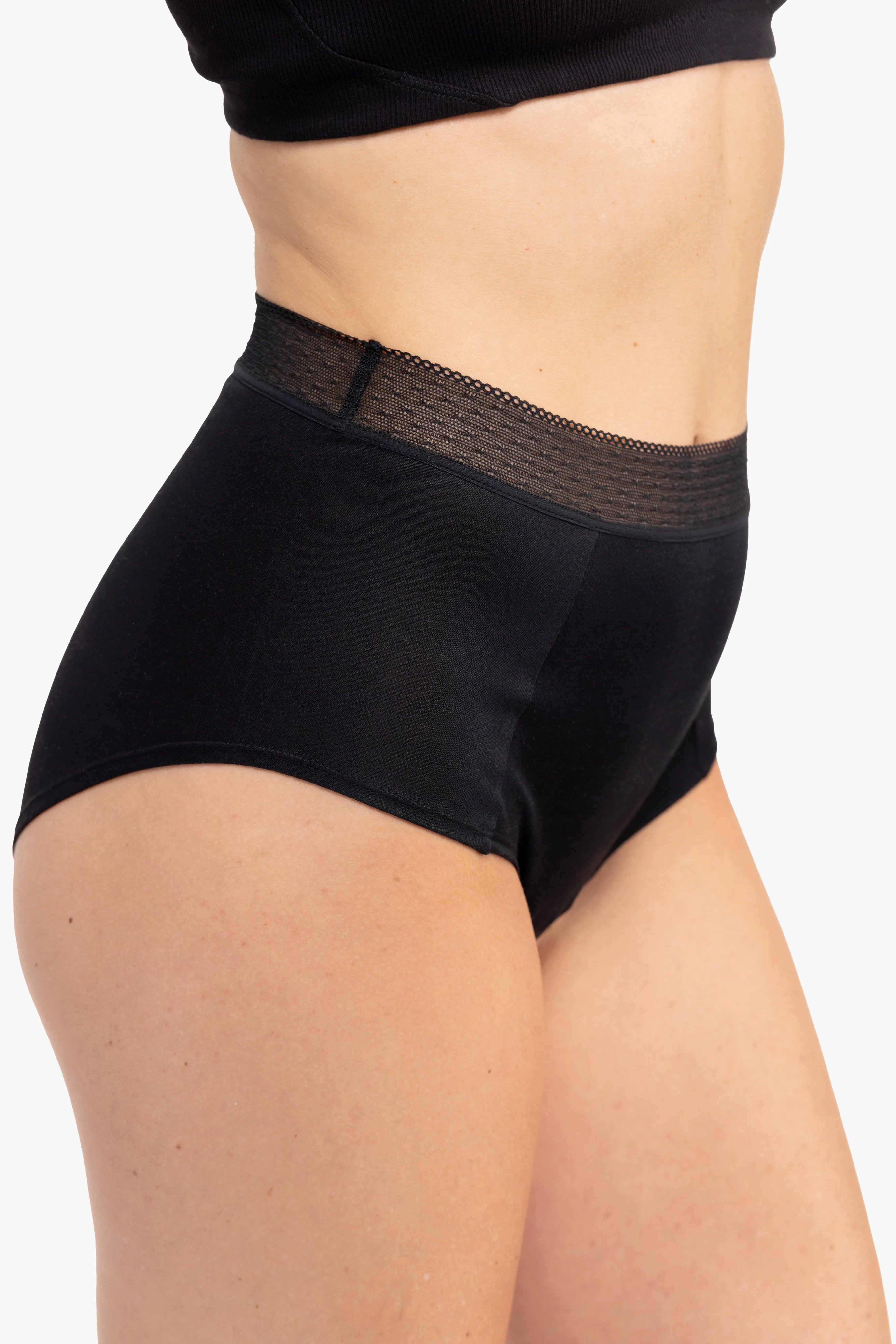 High Waisted Silk Briefs