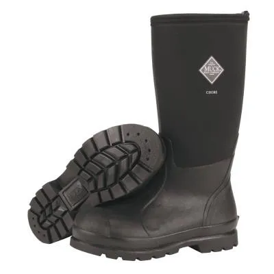 Honeywell Chore Classic Work Boots, Size 11, 16 in H, Black, CHH-000A-BL-110