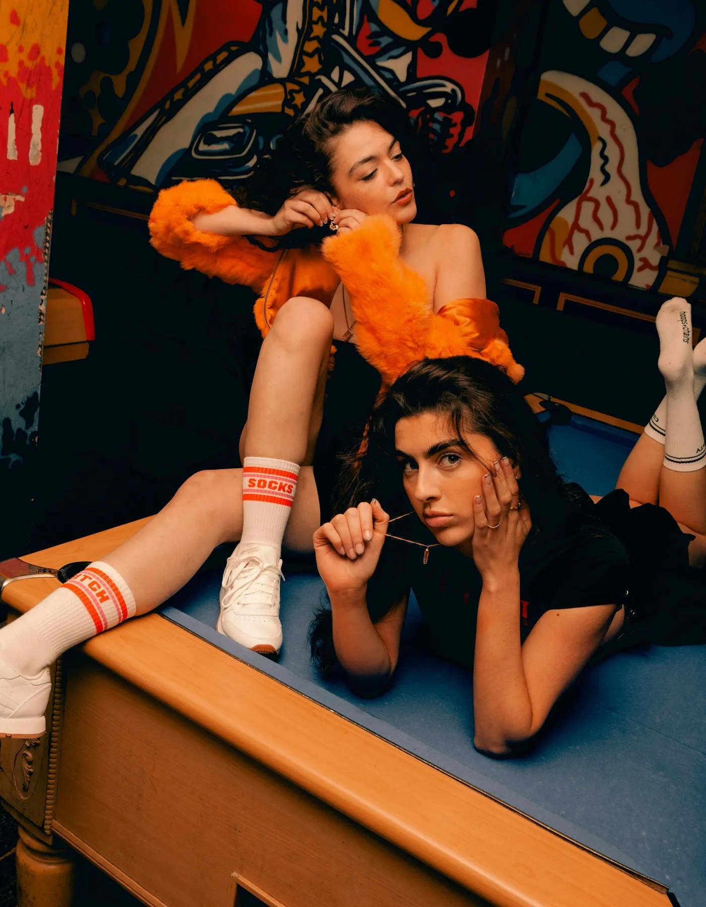 Hoops and Chains Socks Bitch