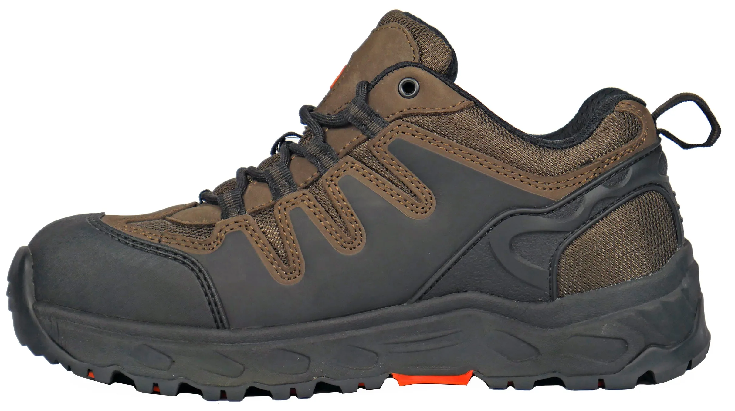Hoss Men's Extra Wide Aluminum Safety Toe 50238 Eric Lo Brown