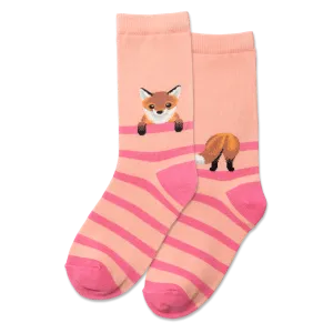 HOTSOX Kid's Fox Stripe Crew Socks