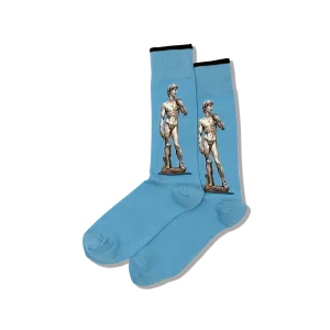 HOTSOX Men's Michelangelo's David Crew Socks