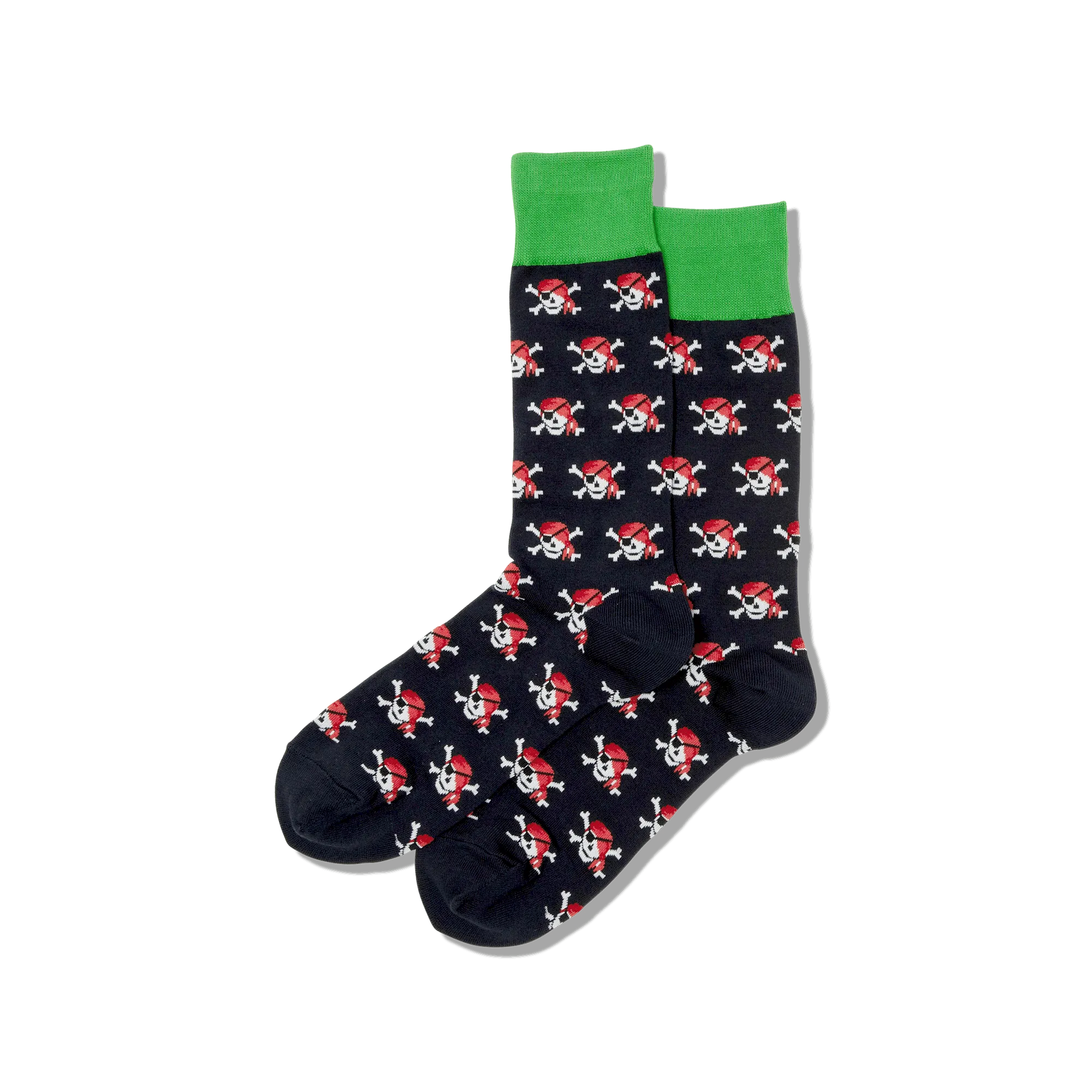 HOTSOX Men's Pirate Skull Crew Socks