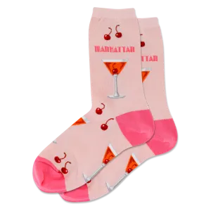 HOTSOX Women's Manhattan Cocktail Crew Socks
