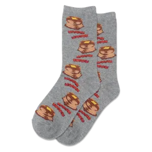 HOTSOX Women's Pancakes And Bacon Crew Socks
