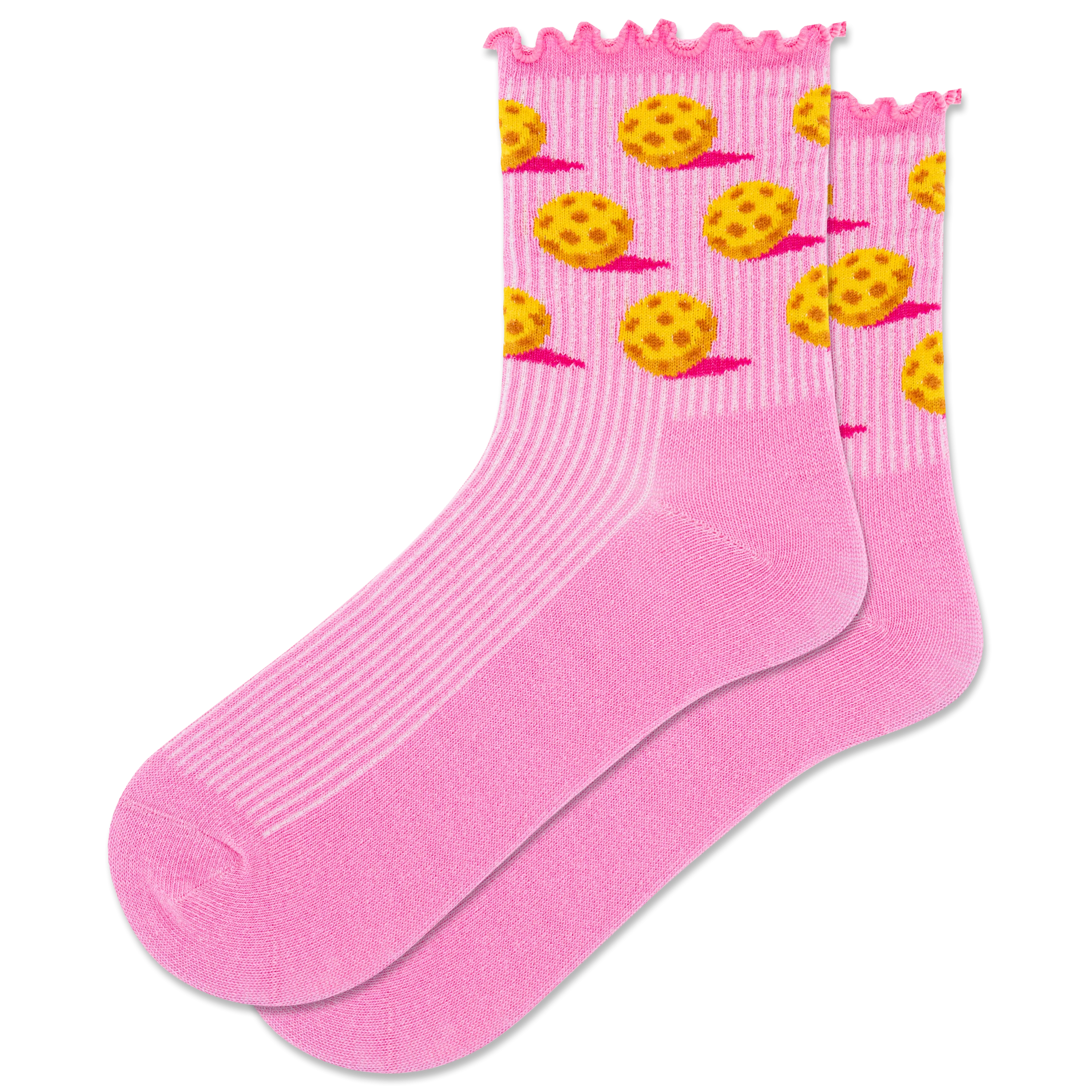 HOTSOX Women's Pickleball Lettuce Edge Crew Sock