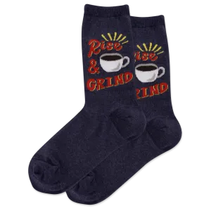 HOTSOX Women's Rise And Grind Crew Socks
