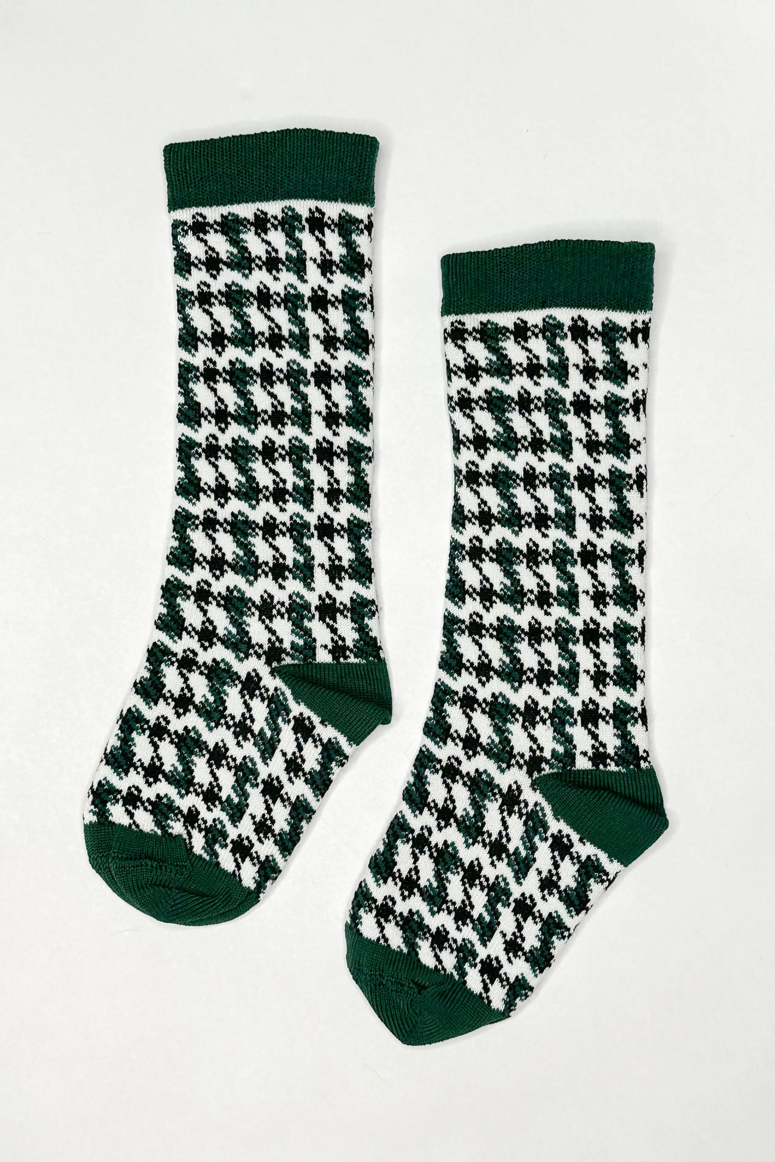Houndstooth Knee High Socks