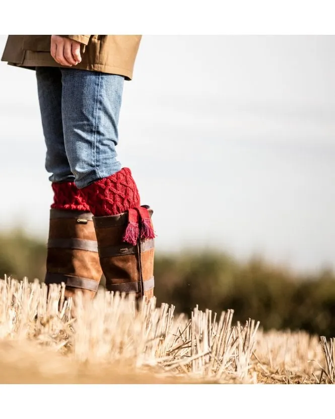 HOUSE OF CHEVIOT Rannoch Shooting Socks - Mens - Brick Red