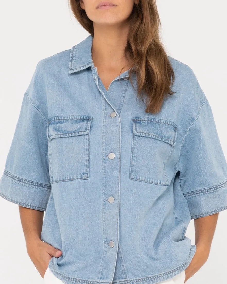 Hudson Short Sleeve Denim Shirt