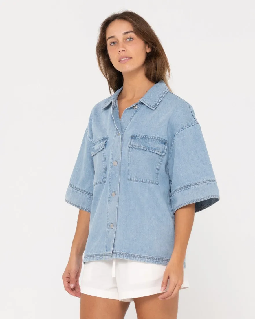 Hudson Short Sleeve Denim Shirt