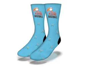 I'd Rather be Playing Baseball Blue