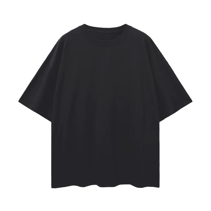 Intersex Pride T-Shirt Streetwear Fashion on Black Oversize Deep Drop Shoulder Tee - 190 GSM