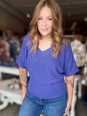 Iris Short Sleeve Sweater Top