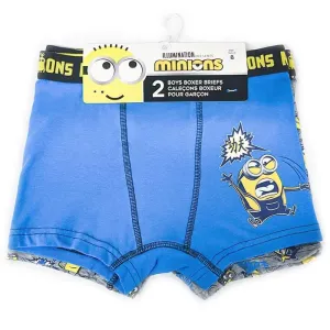 Jellifish Minions Boys Assorted Boxer Briefs - 2 Pack