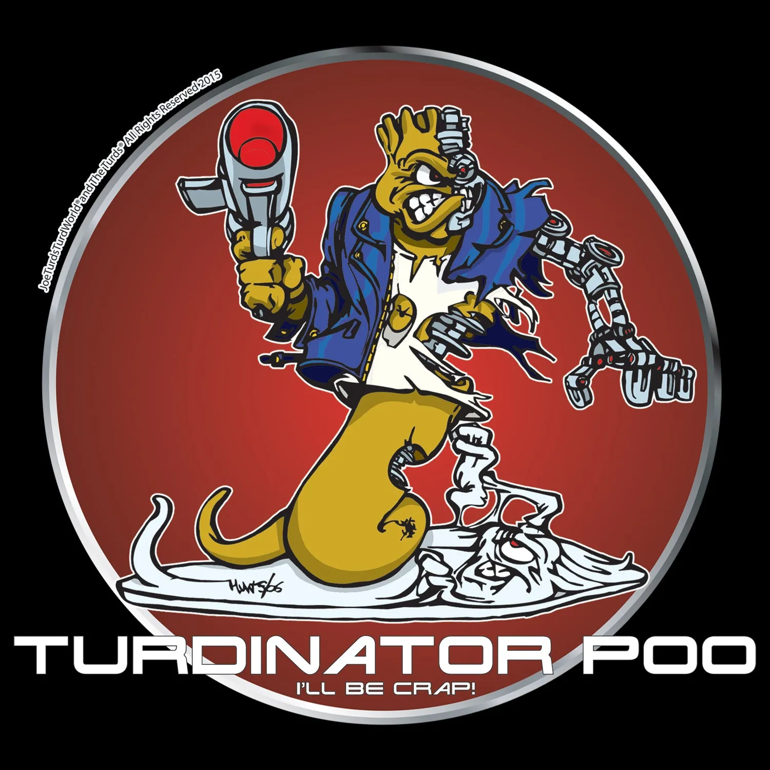 Joe Turds The Turdinator Official Men's T-Shirt (Black)