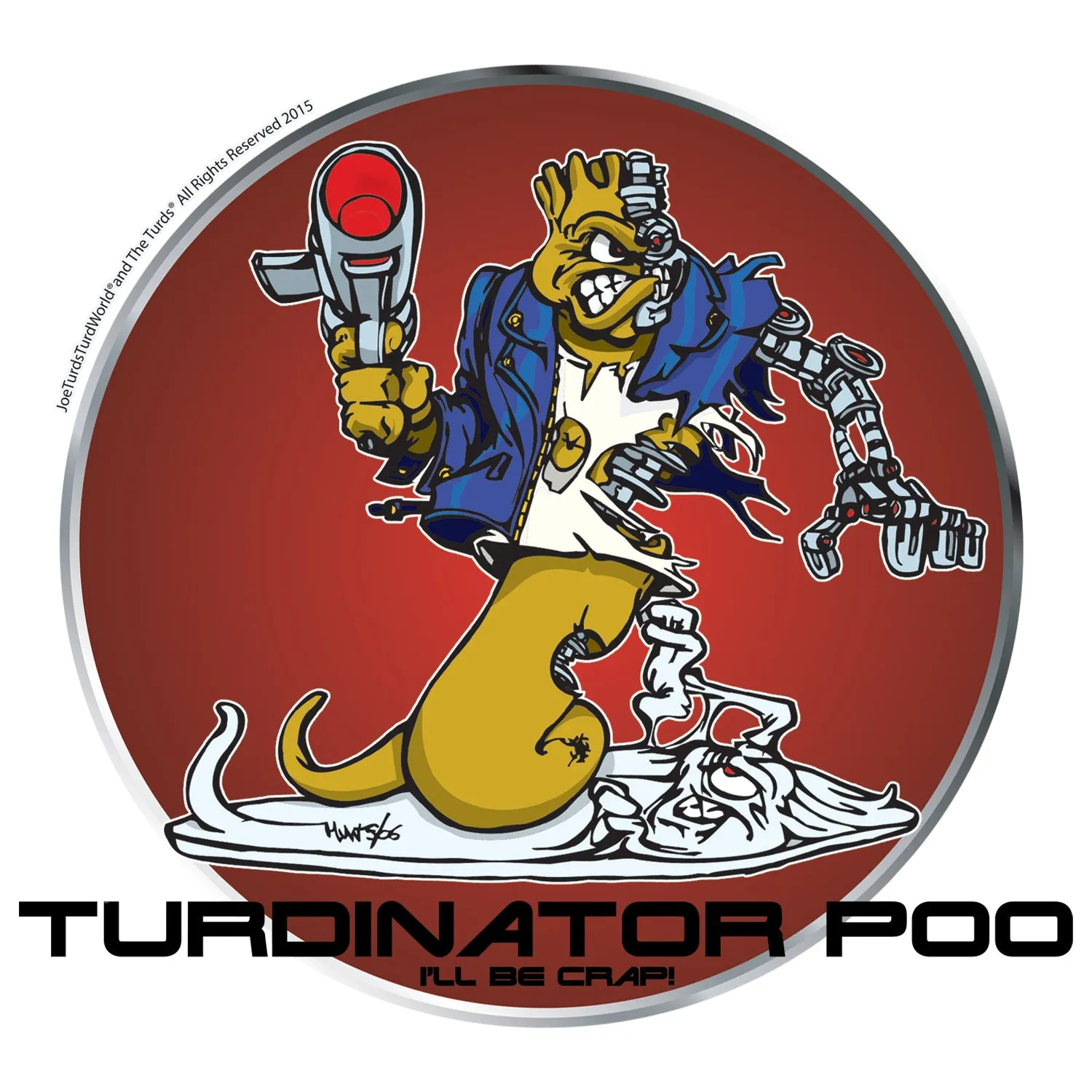 Joe Turds The Turdinator Official Men's T-Shirt (White)