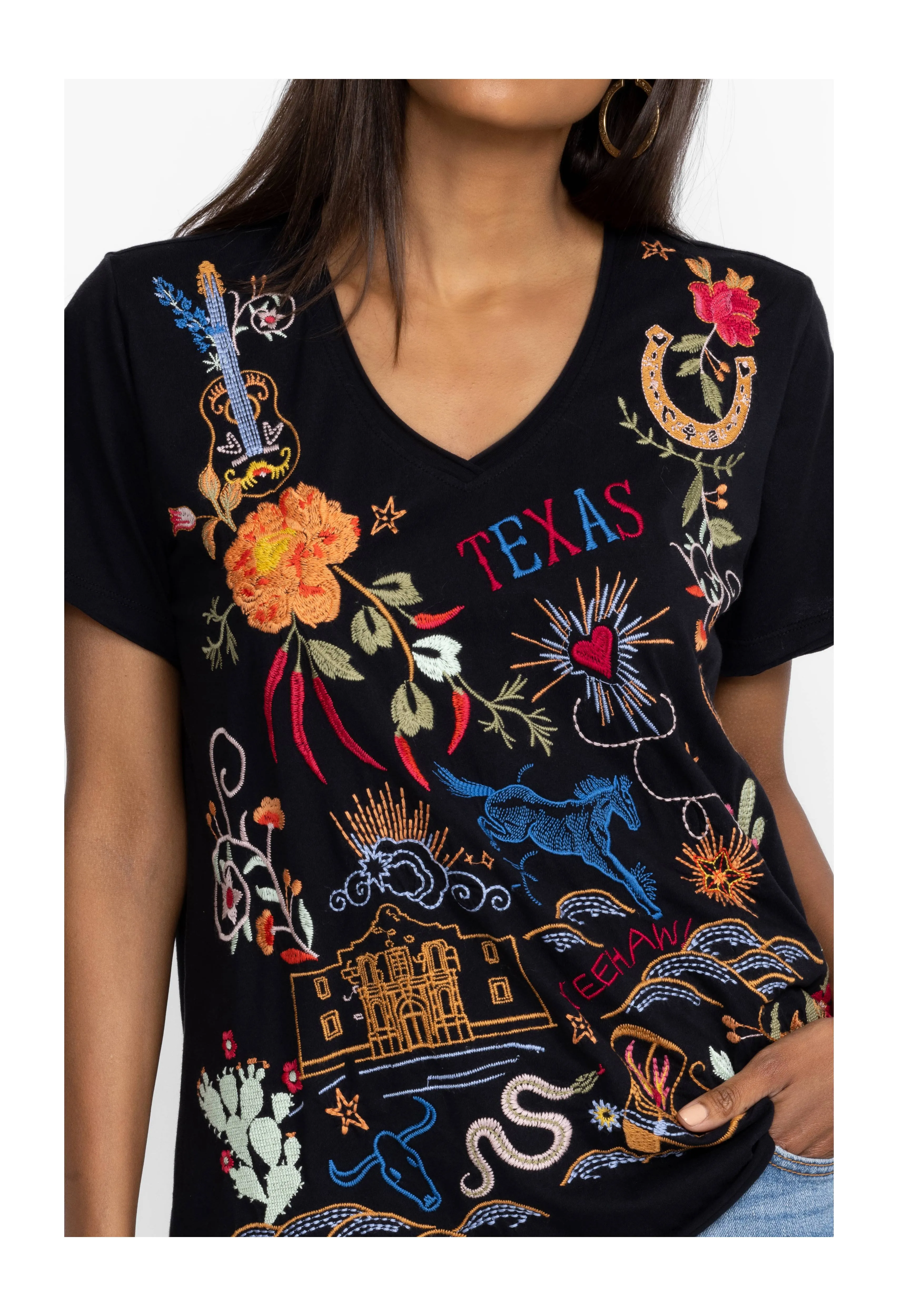 Johnny Was Texas Everyday Tee