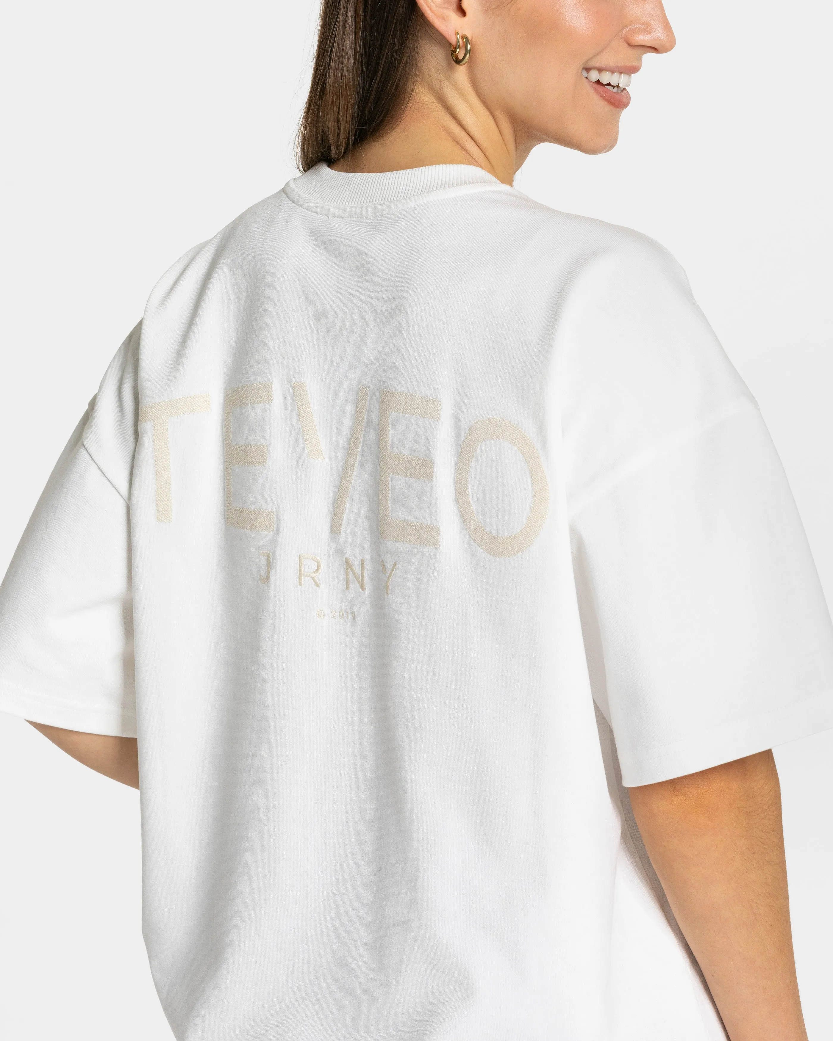 Journey Oversized T-Shirt Women "Off White"