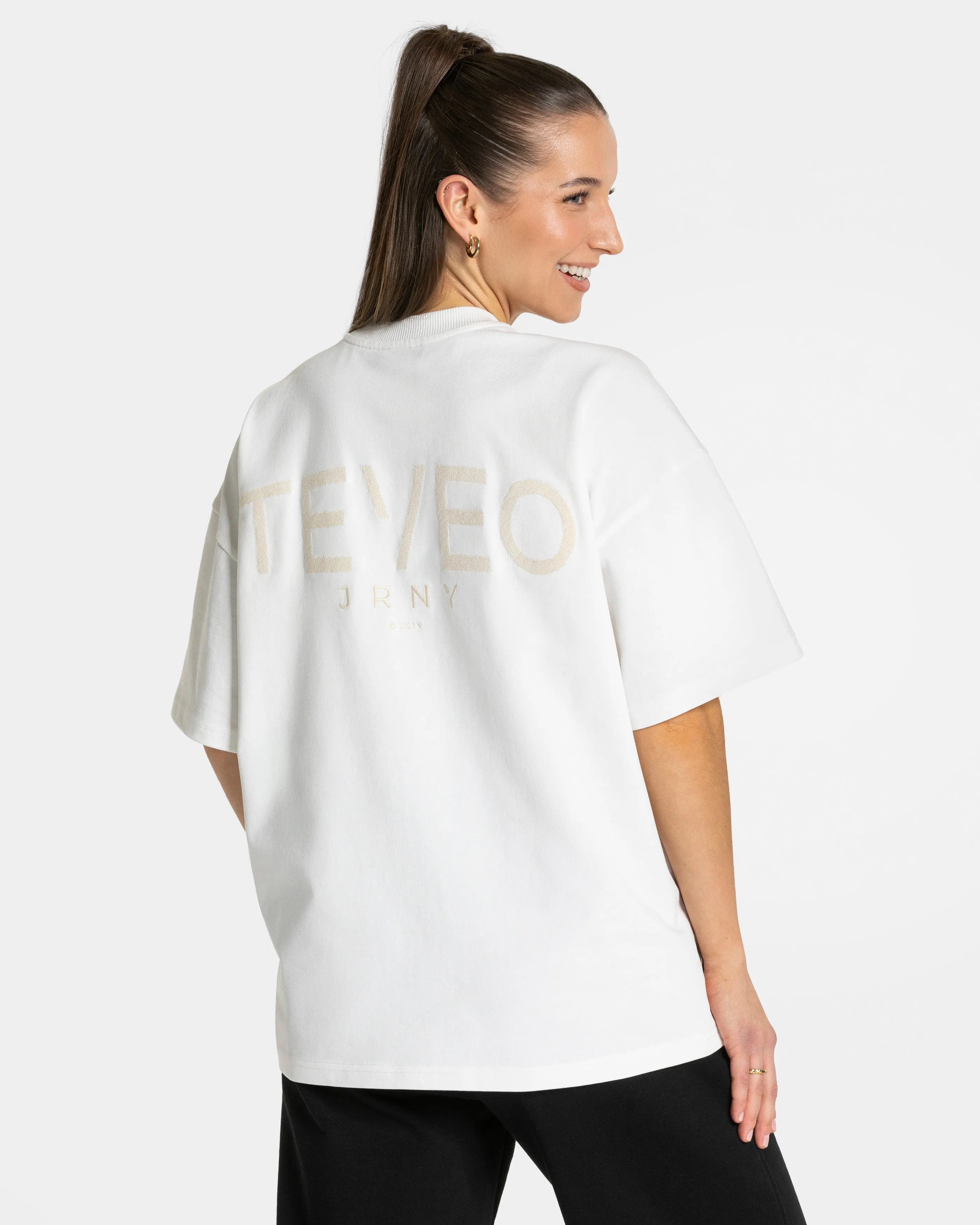 Journey Oversized T-Shirt Women "Off White"