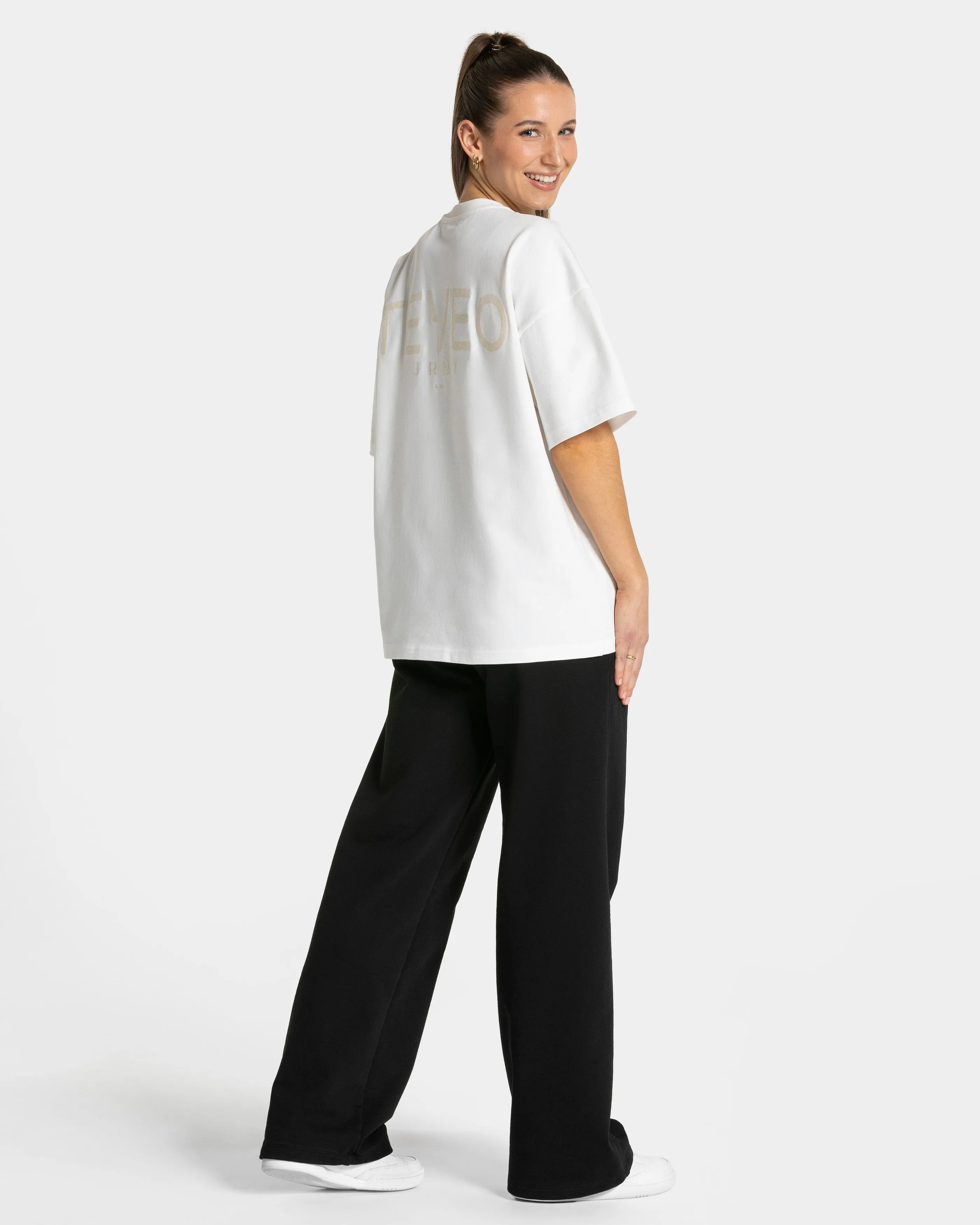 Journey Oversized T-Shirt Women "Off White"