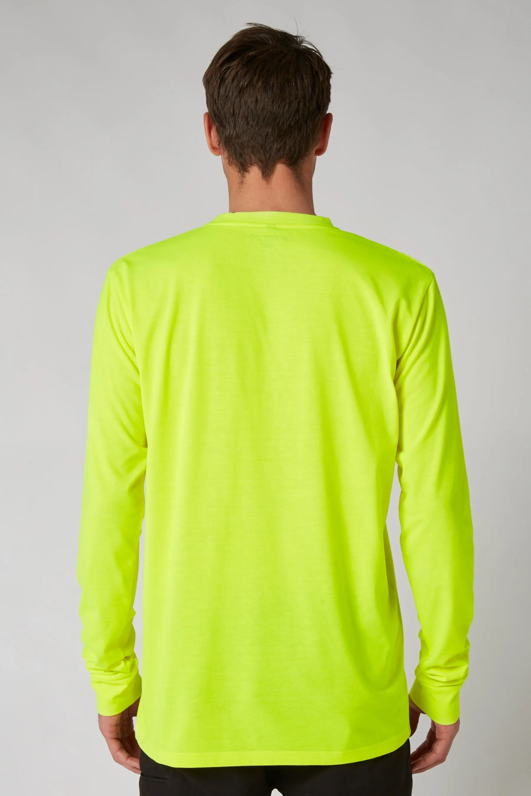 JP Low Hit Mens L/S Tee - Hi Vis Yellow