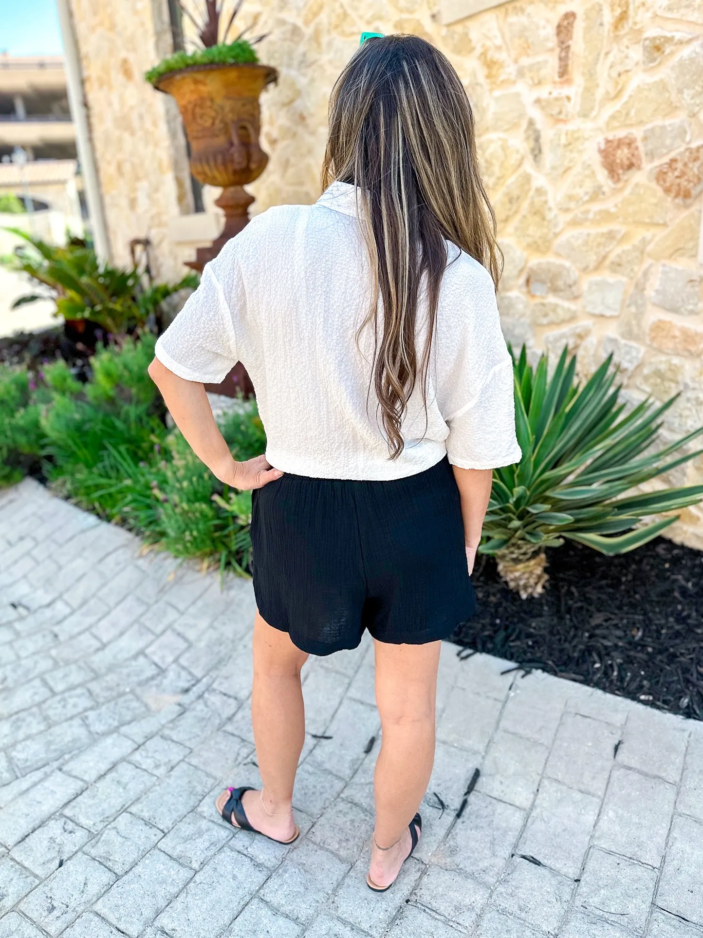Judy Button Front Blouse
