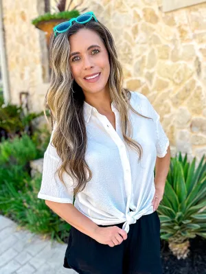 Judy Button Front Blouse