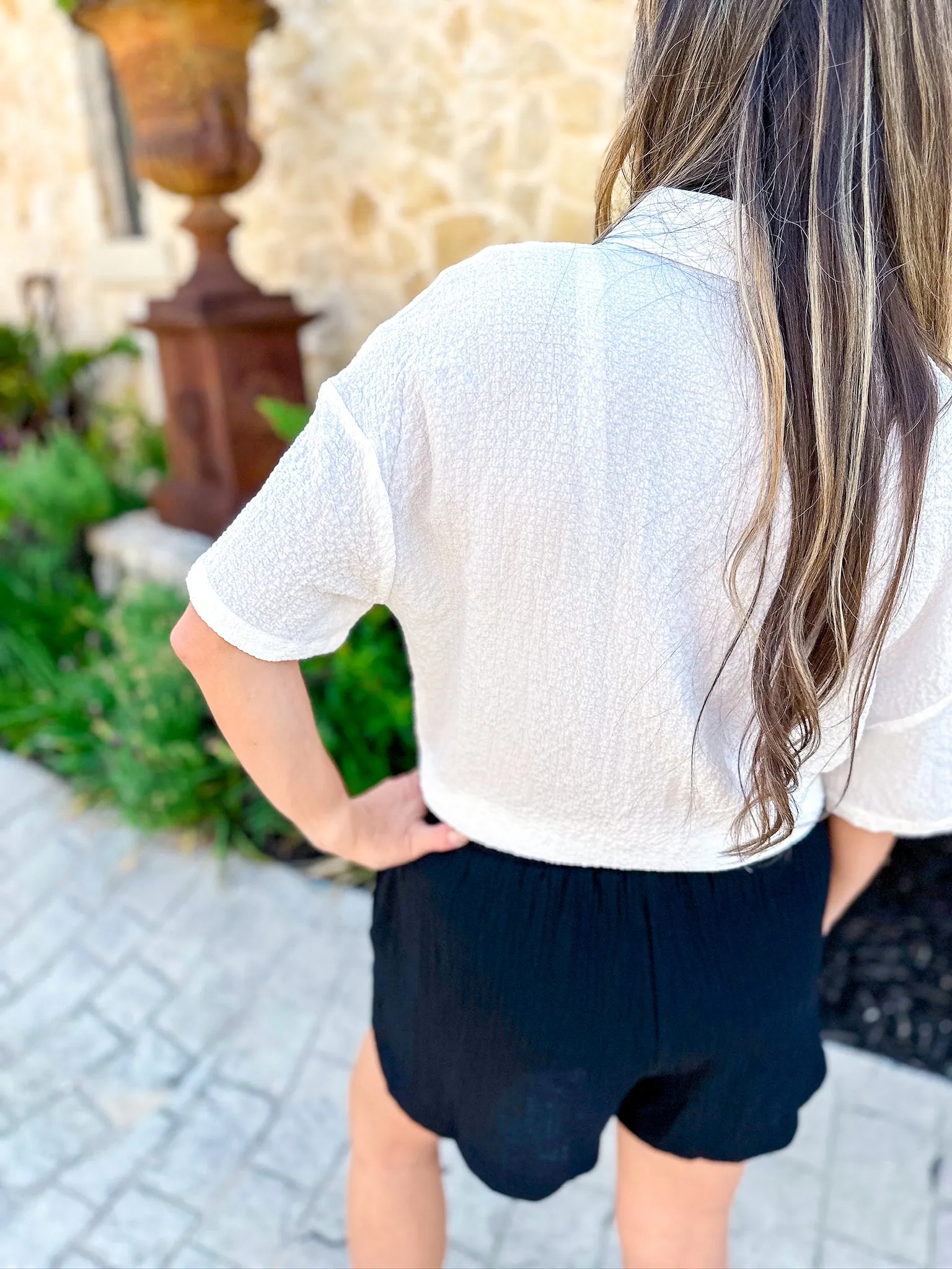 Judy Button Front Blouse