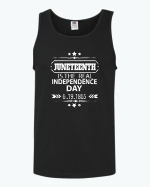 Juneteenth is the real independence day tank top