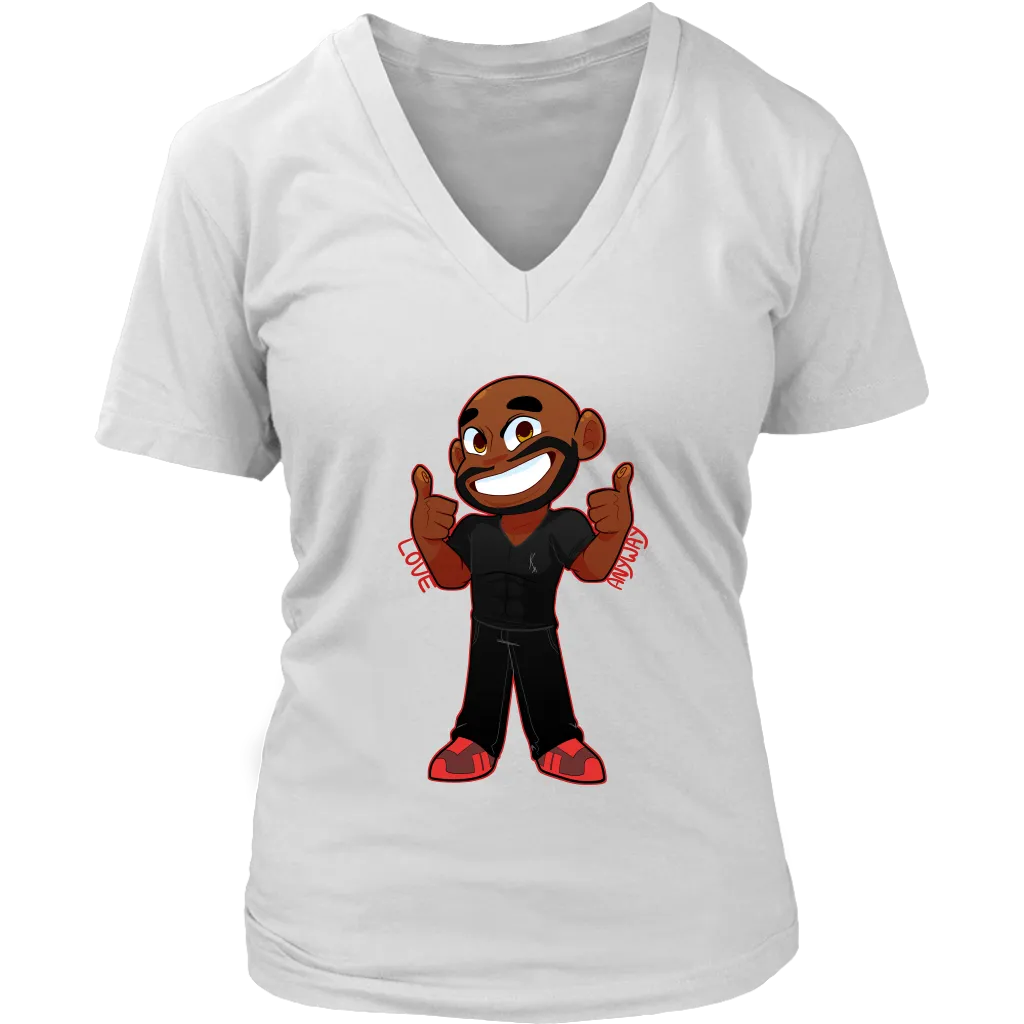 KA Love Anyway Womens Sliming V-Neck