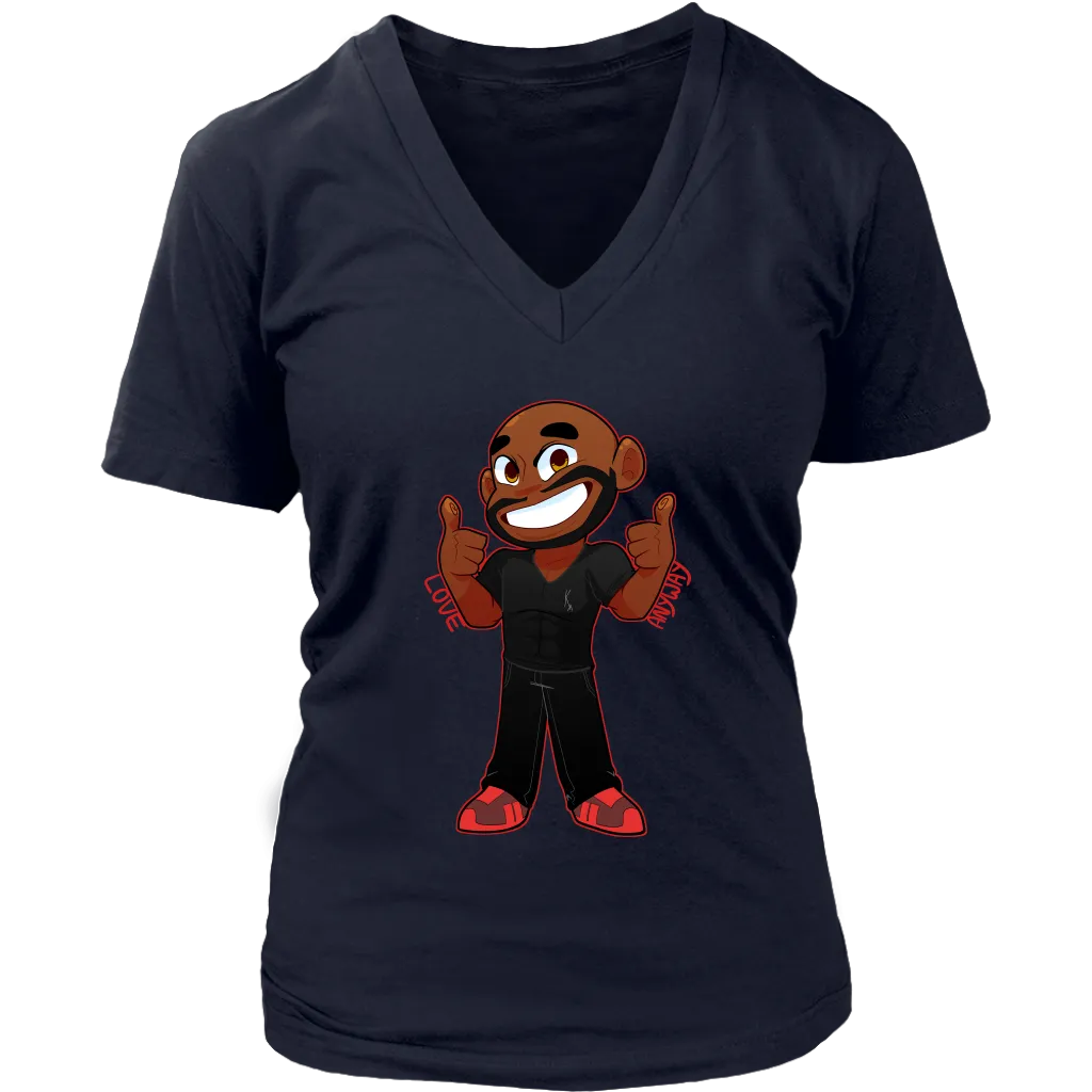 KA Love Anyway Womens Sliming V-Neck