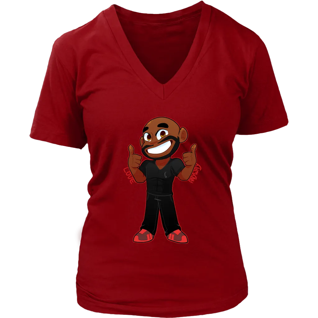 KA Love Anyway Womens Sliming V-Neck