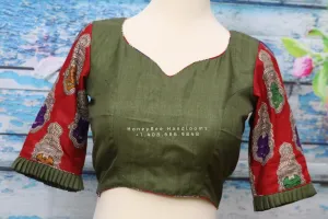 Kalamkari Skirt,Kalamkari Lehenga,Kalamkari Blouse,Handloom Blouse,Handloom Saree Blouse,Handloom Lehenga,Indian Handloom Collection,Hanloom