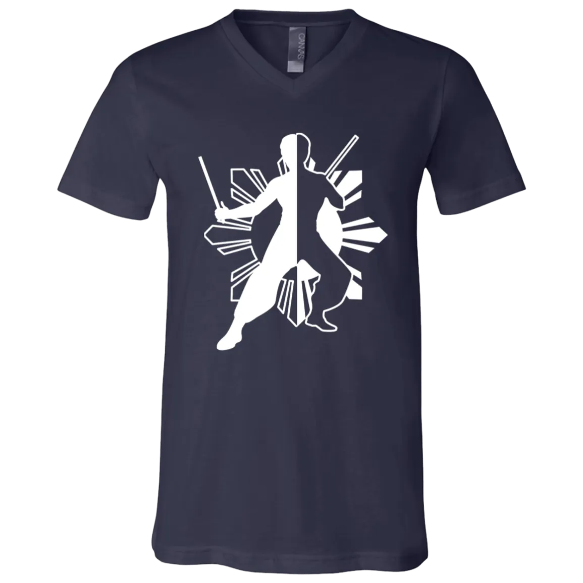 Kali Eskrima Ying Yang Unisex Jersey V-Neck T-Shirt